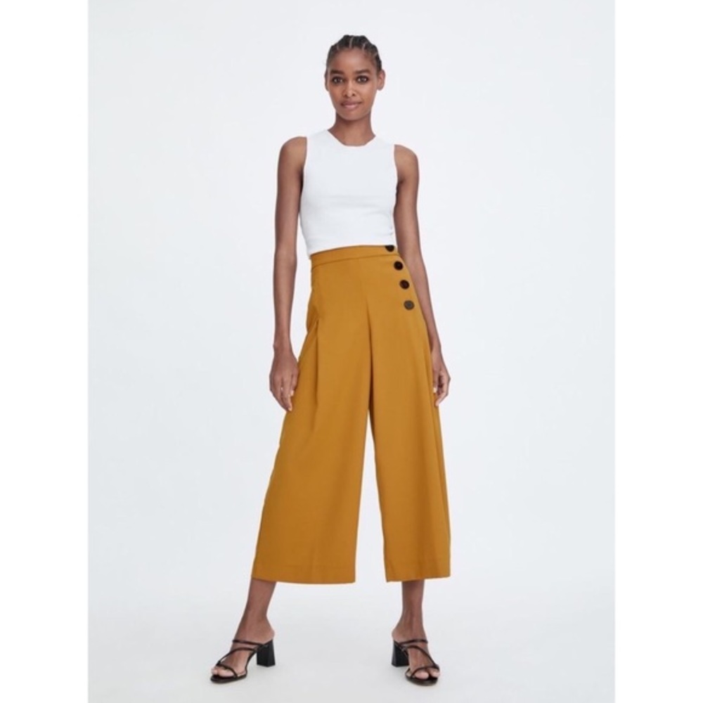 Zara | Wide Leg Cropped Pants